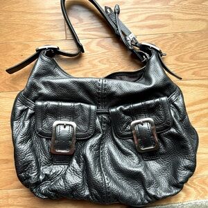 Metallic Gray Cole Haan Hobo